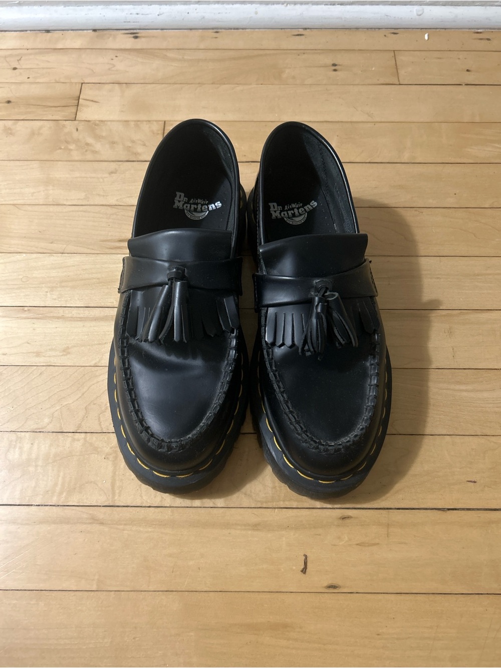 Size eur 40, Dr. Martens “Adrian yellow stitch tassel” Loafers